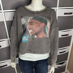 Chemistry Tupac "Poetic Justice" cropped boxy-fit sweatshirt Size Small